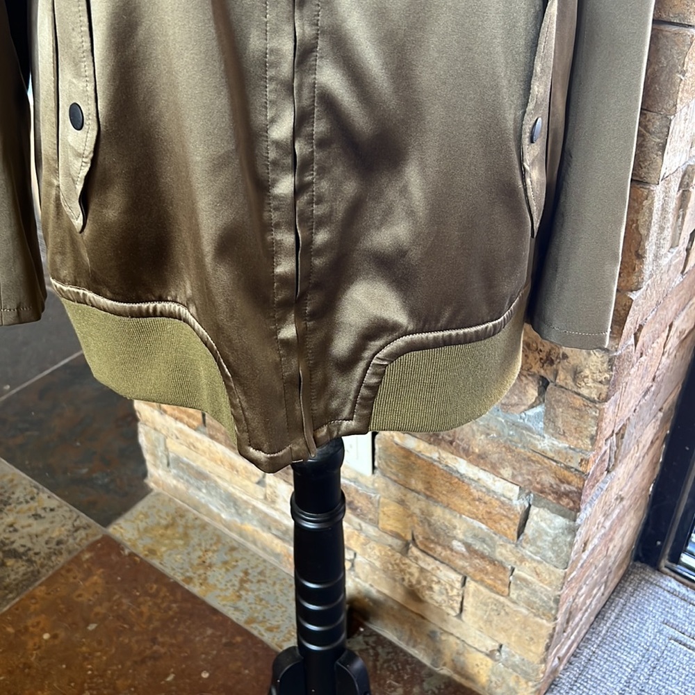Rag & Bone silk Bomber jacket like new size L - Picture 4 of 6